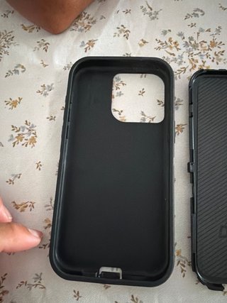 Para iphone 15 pro max Funda Otterbox Negra