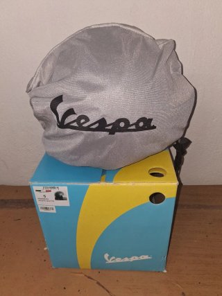 Casco Moto Vespa Notte Talla S Negro