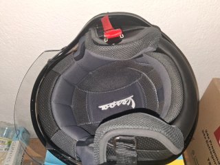Casco Moto Vespa Notte Talla S Negro