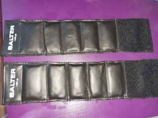 2 Pesas Muñeca/Tobillo Salter 1kg Piel