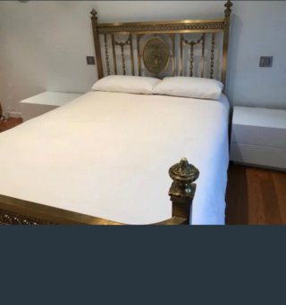 Cama de bronce estilo clásico