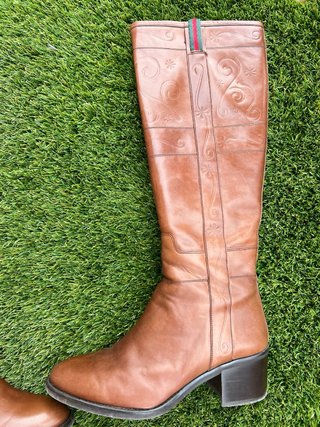 Botas de piel DANSI marrones