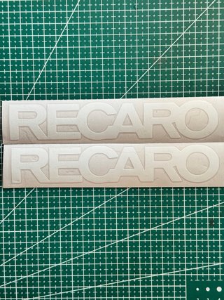 Pegatina Recaro Vinilo Backet