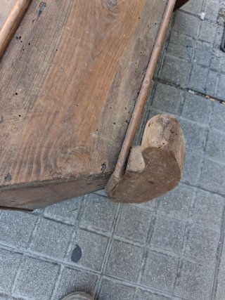 Cuna balancín antigua buena madera +100 años buen