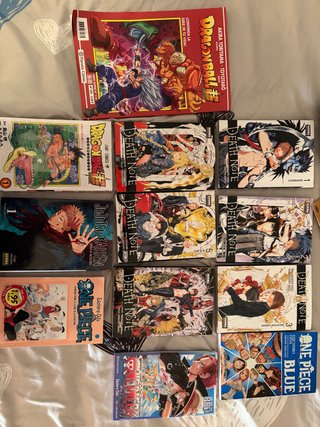 Mangas de diferentes animes.