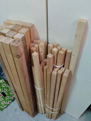 Listones de madera para proyectos