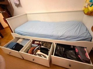 Diván IKEA HEMNES 80x200 con 3 cajones NEGOCIABLE