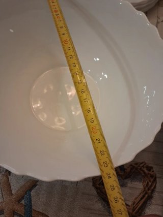 Vajilla cristal blanco 6 comensales + otros