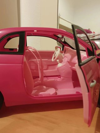 Coche Barbie Rosa Descapotable