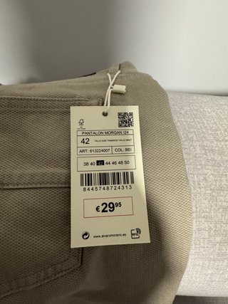 Pantalón Chino Beige Hombre