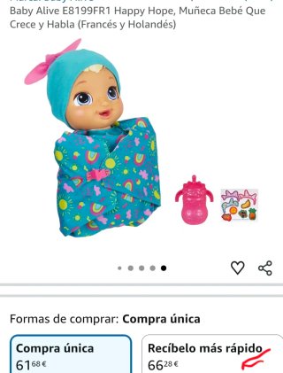 Muñeca Baby Alive con accesorios