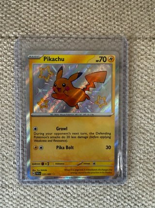 Carta Pokémon Pikachu 131/091