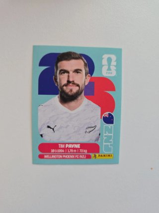 Cromo Tim Payne FIFA 2023 NZL