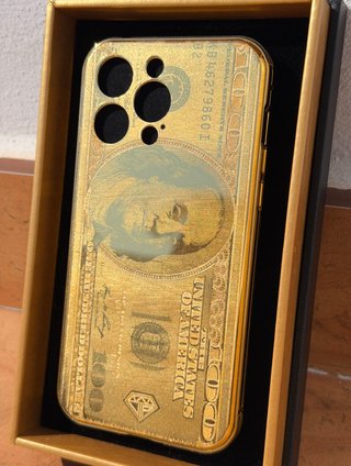 Funda iPhone de Oro Dubai