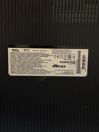 TV TCL 50P735 Negra
