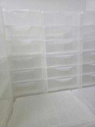 Cajoneras de plástico SUNDIS transparentes