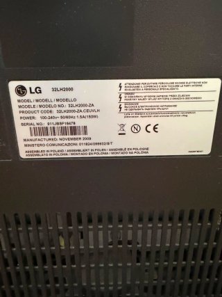 Televisor LG 32 32LH2000ZA