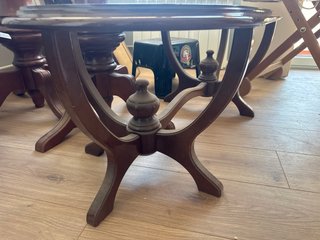 Mesa de centro madera y cristal