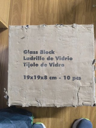 Ladrillos de vidrio decorativos