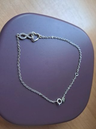 Pulsera Plata Corazón & Infinito Nueva