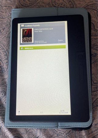 Libro electrónico . Negro