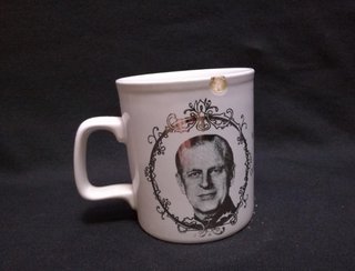 Taza Reina Elizabeth Aniversario Plata 1977