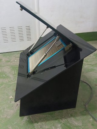 Campana extractora negra cristal