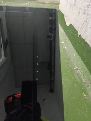 Campana extractora negra cristal