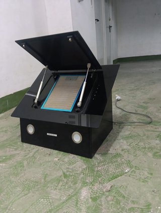 Campana extractora negra cristal