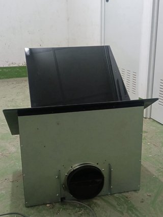 Campana extractora negra cristal