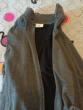 2 prendas: Sudadera con capucha y cremallera XL