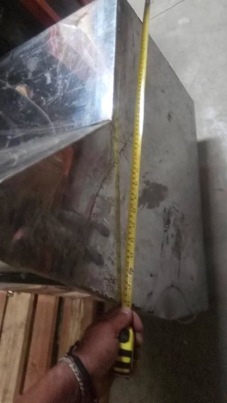 Campana extractora industrial sin motor