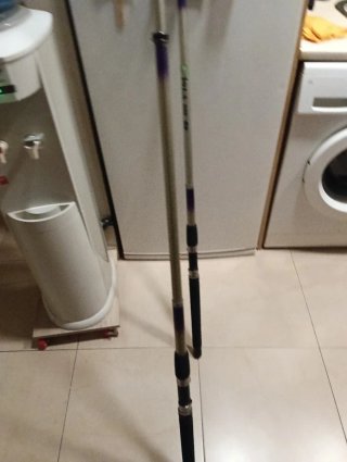 2 cañas de pesca de fibra de carbono 3m