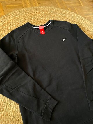 Sudadera Nike negra cuello redondo - Talla L