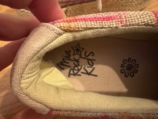 Zapatillas Mia tela cuadros