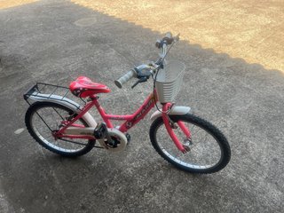 Bicicleta Infantil Rosa 20 con Cesta