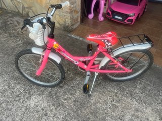 Bicicleta Infantil Rosa 20 con Cesta