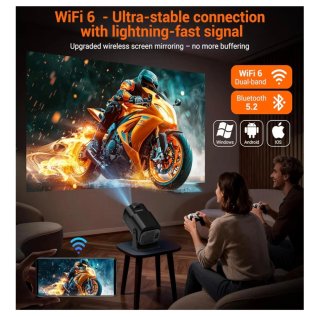 Mini Proyector HY320 Android 4K WiFi 6