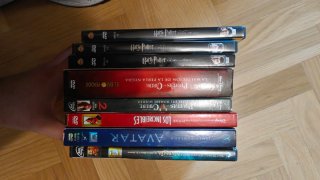 Lote 7 Películas DVD: Harry Potter, Piratas, Avata