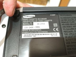 Reproductor Samsung VHS HiLogic SV-271X