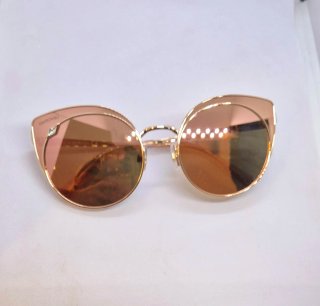 Gafas de sol Swarovski doradas y rosas