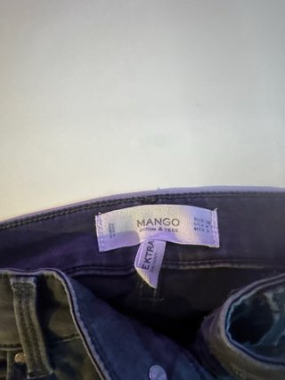 Pantalones pitillo morados y gris T.36