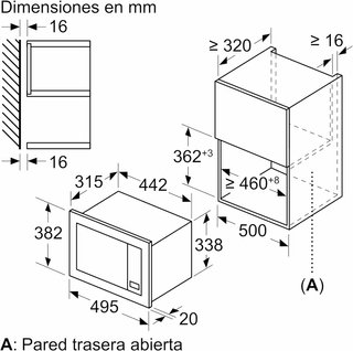 Microondas Integrable Balay 3CG51423X3