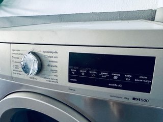 Lavadora Siemens Inox iQdrive 8kg 1500rpm