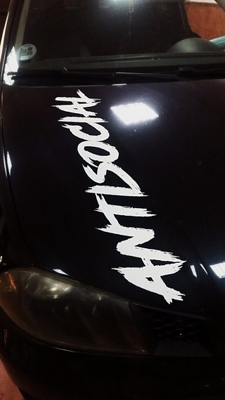 Vinilo ANTISOCIAL – Pegatina para coche – Tuning