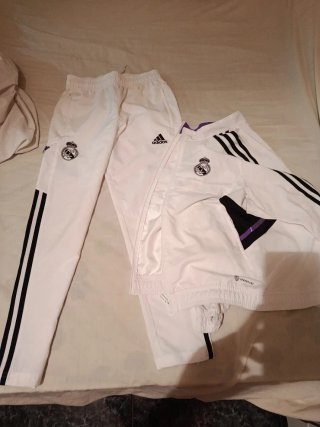 Conjunto Adidas Real Madrid Blanco Morado