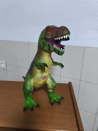 Juguete Dinosaurio T-Rex Verde con sonido