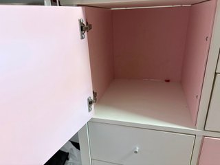 Estantería Modular Ikea Blanca y Rosa