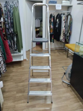 Escalera de 2 peldaños y escalera de aluminio