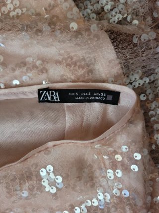 Falda Zara Lentejuelas Talla S
